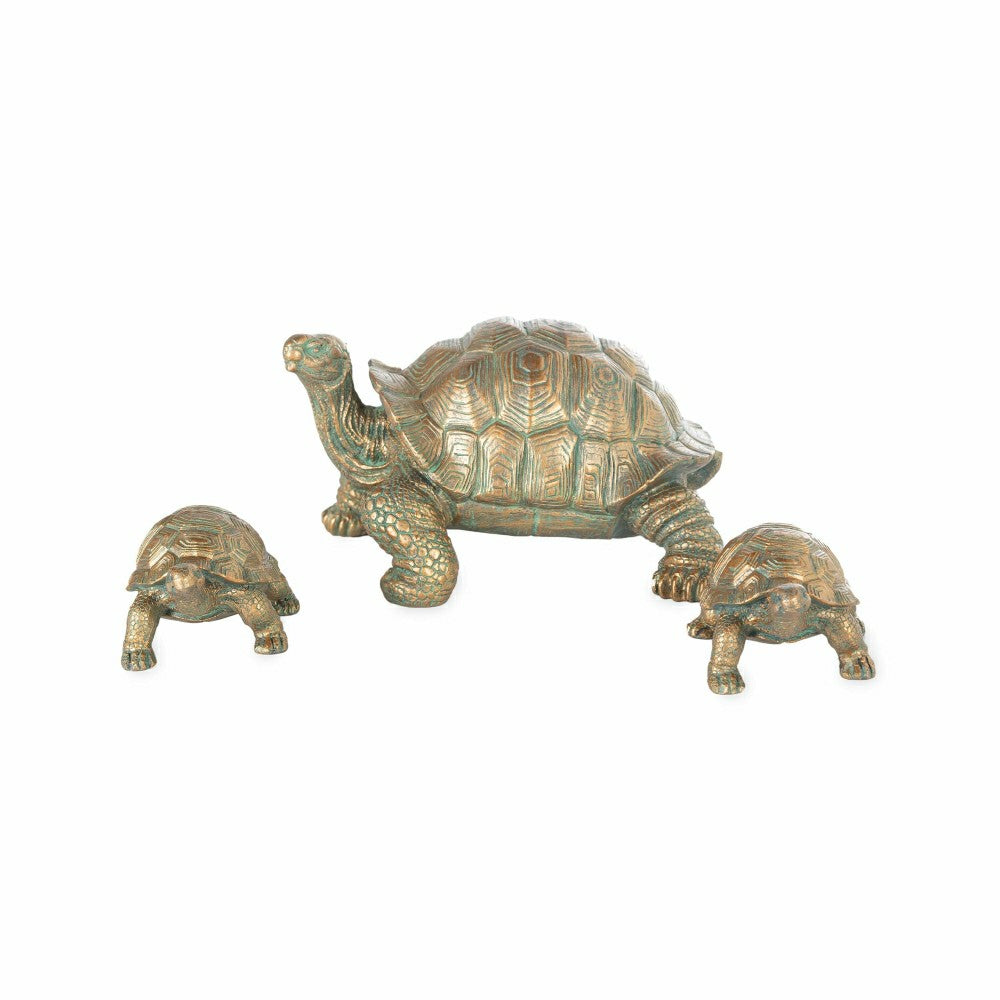 Plow & Hearth Tortoise Family Resin Garden Accents