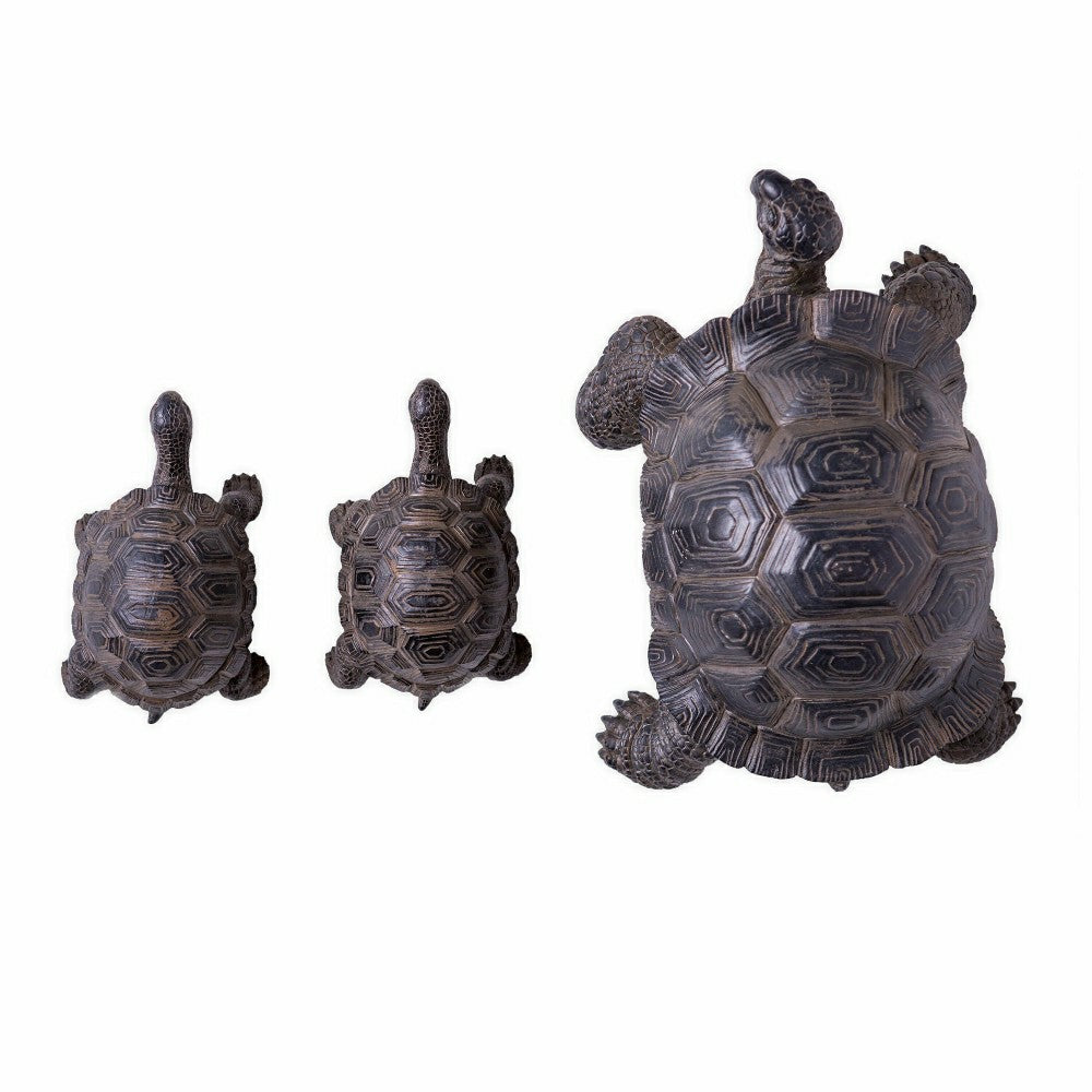 Plow & Hearth Tortoise Family Resin Garden Accents