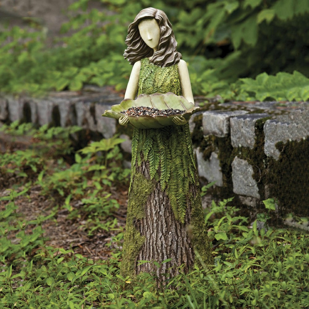 Plow & Hearth Sherwood "Fern" Statuary/Bird Feeder