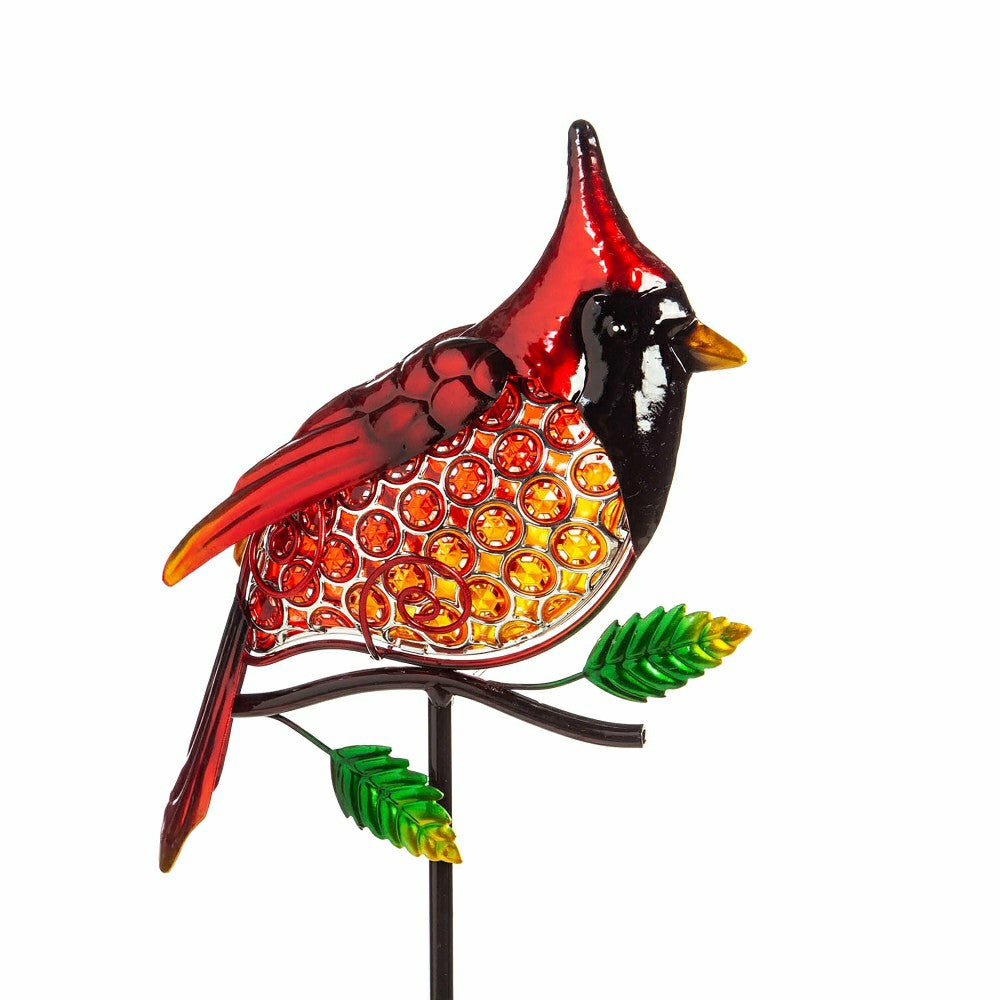 Plow & Hearth Cardinal Solar Garden Stake
