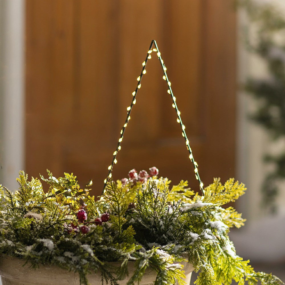 Plow & Hearth Lighted Holiday Tree Stake