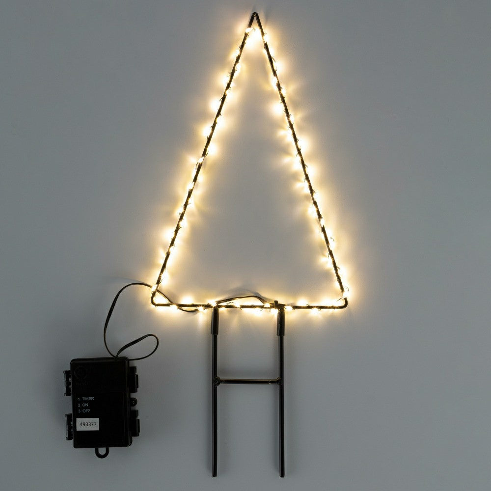 Plow & Hearth Lighted Holiday Tree Stake