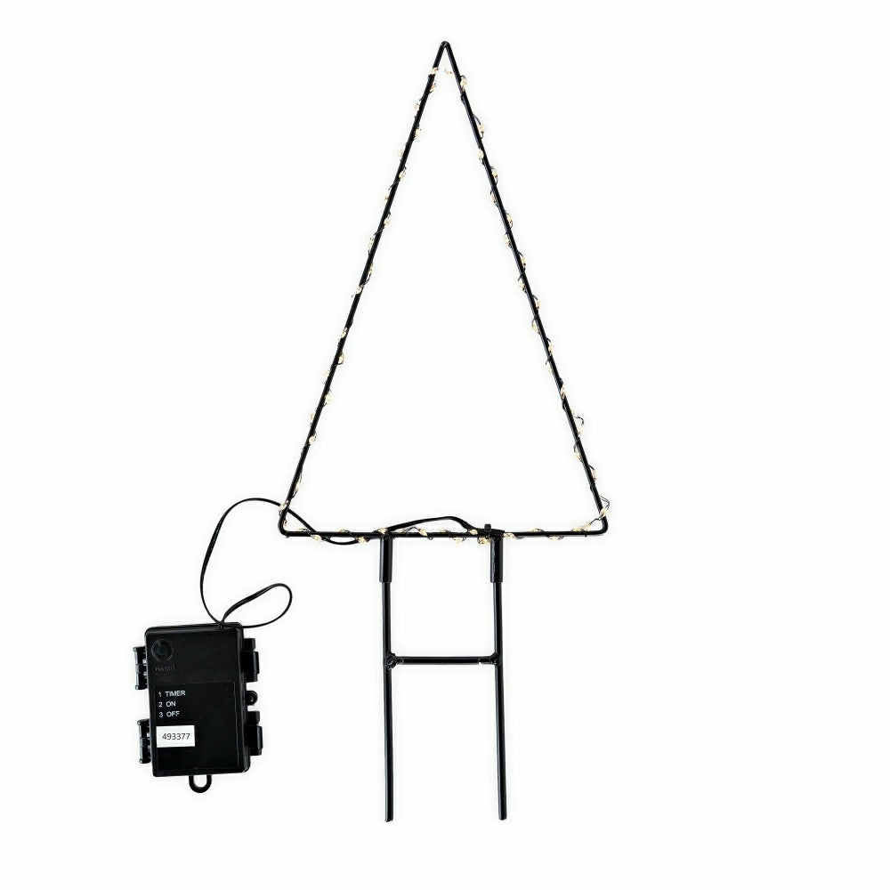 Plow & Hearth Lighted Holiday Tree Stake