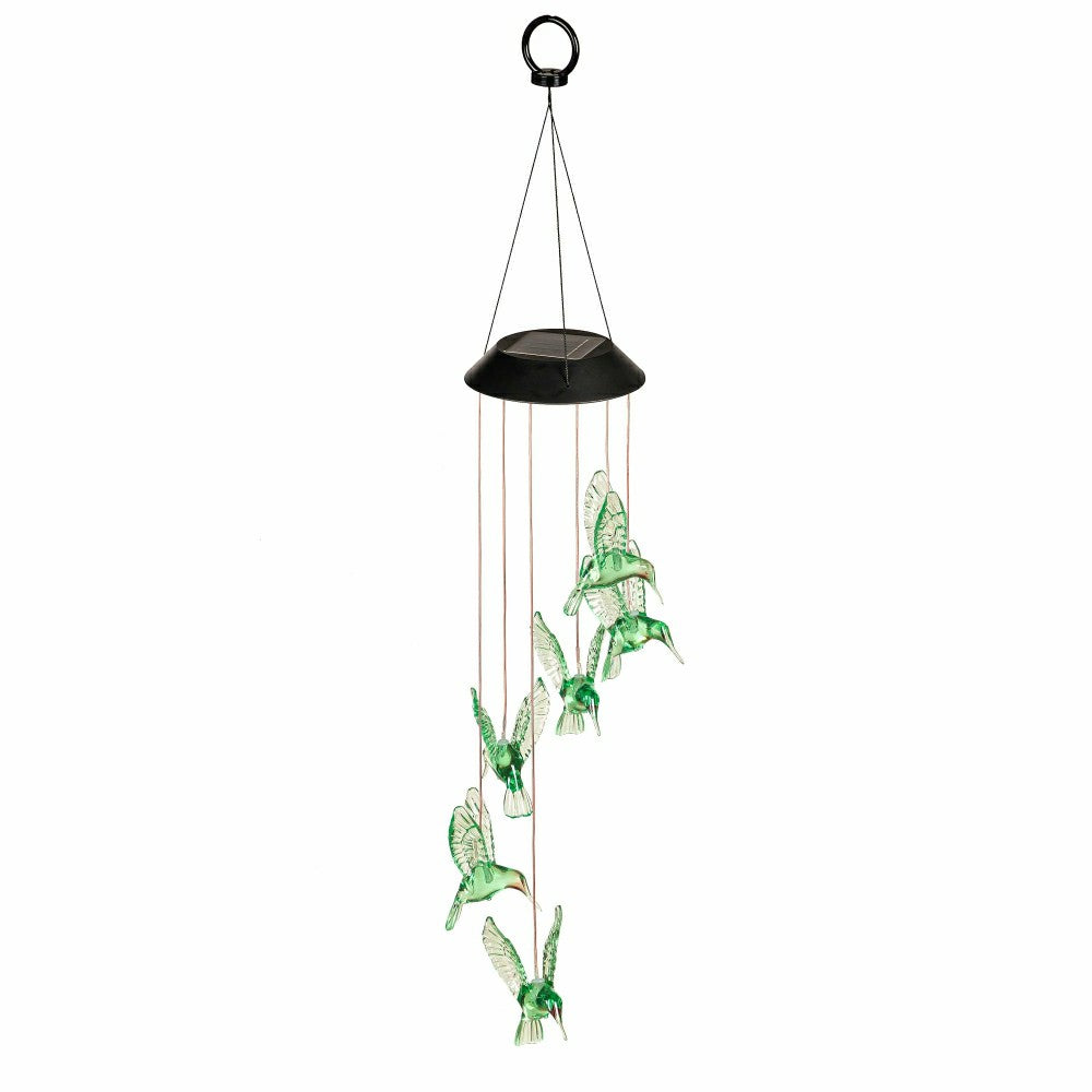 Plow & Hearth Mobile Solar Mobile Green Hummingbird