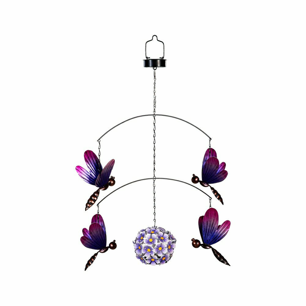 Plow & Hearth Dragonfly Solar Hanging Mobile