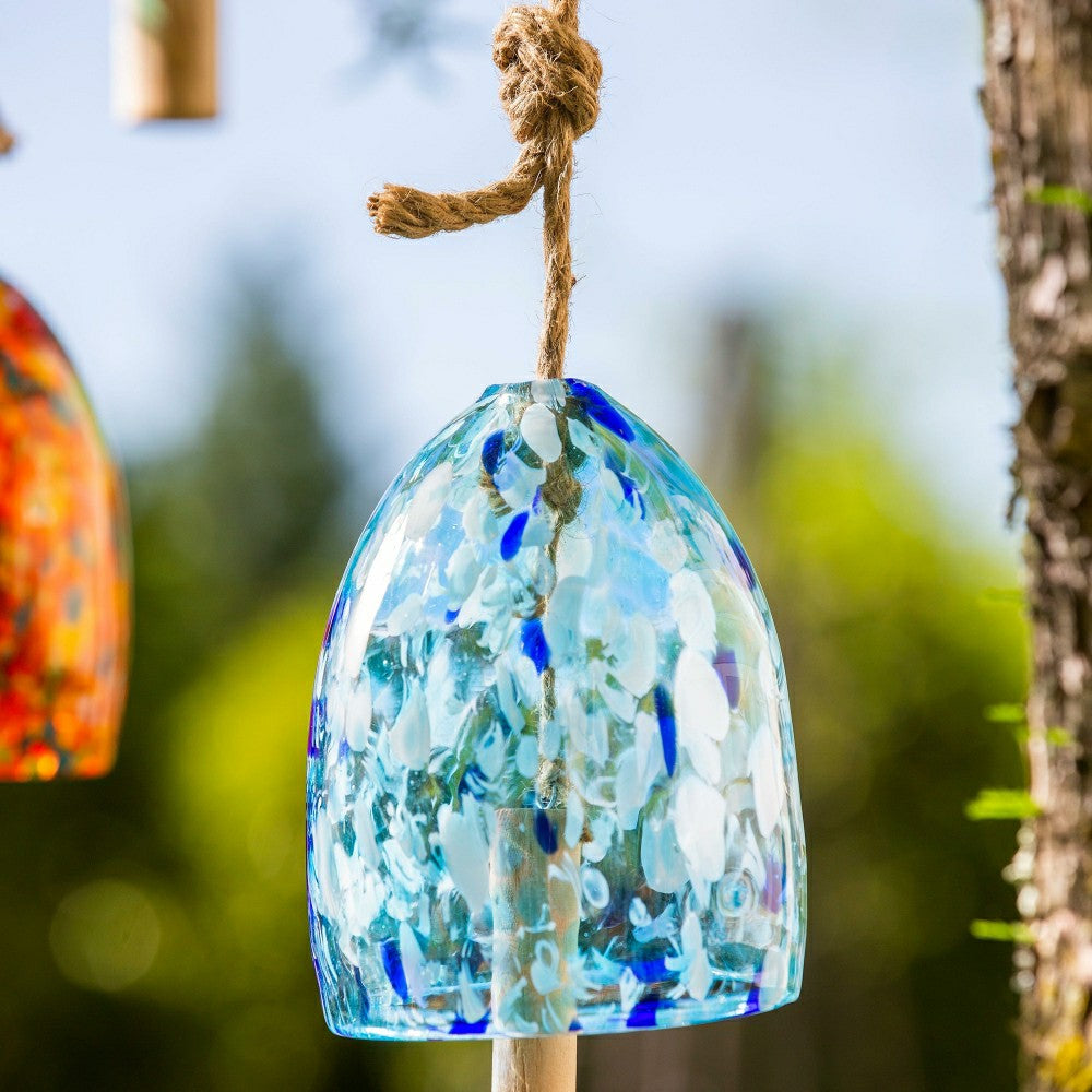 Plow & Hearth Art Glass Garden Bell Chime