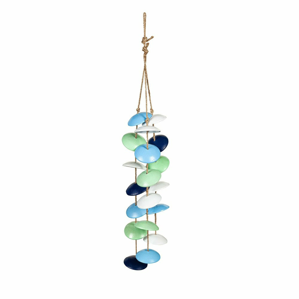 Plow & Hearth Multicolor Metal and Jute Wind Chime