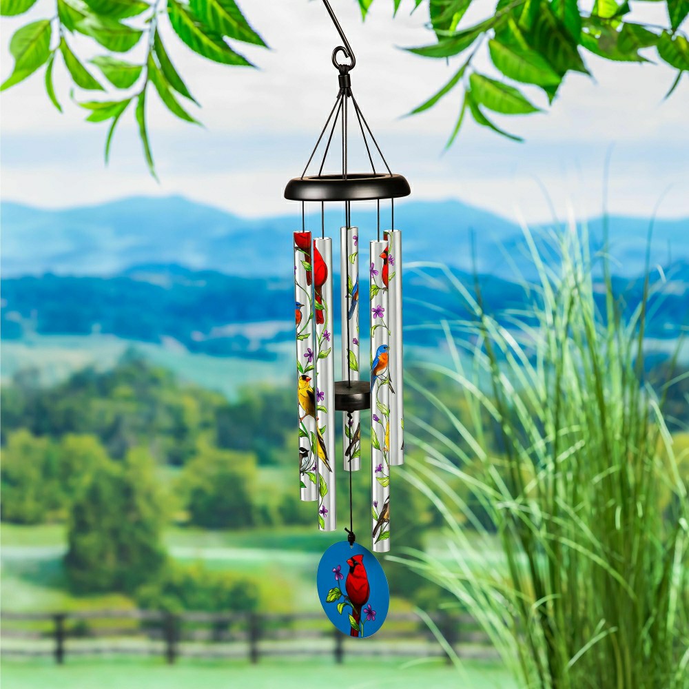 Plow & Hearth Cardinal Avria Hand Tuned Wind Chimes