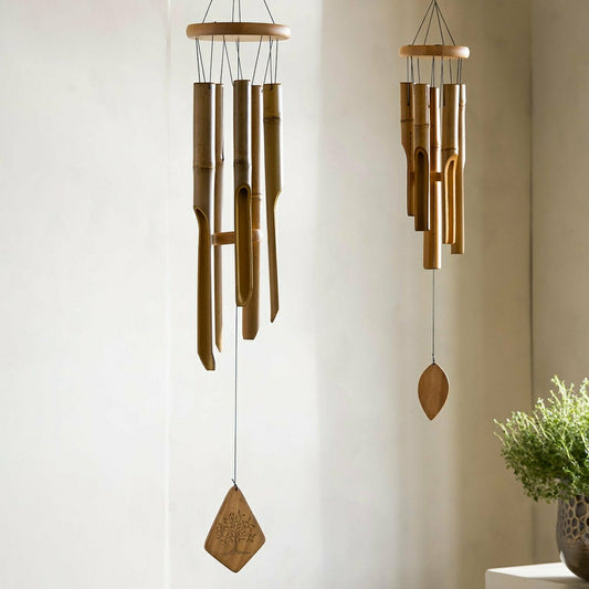 Plow & Hearth Bamboo Tree of Life Wind Chimes