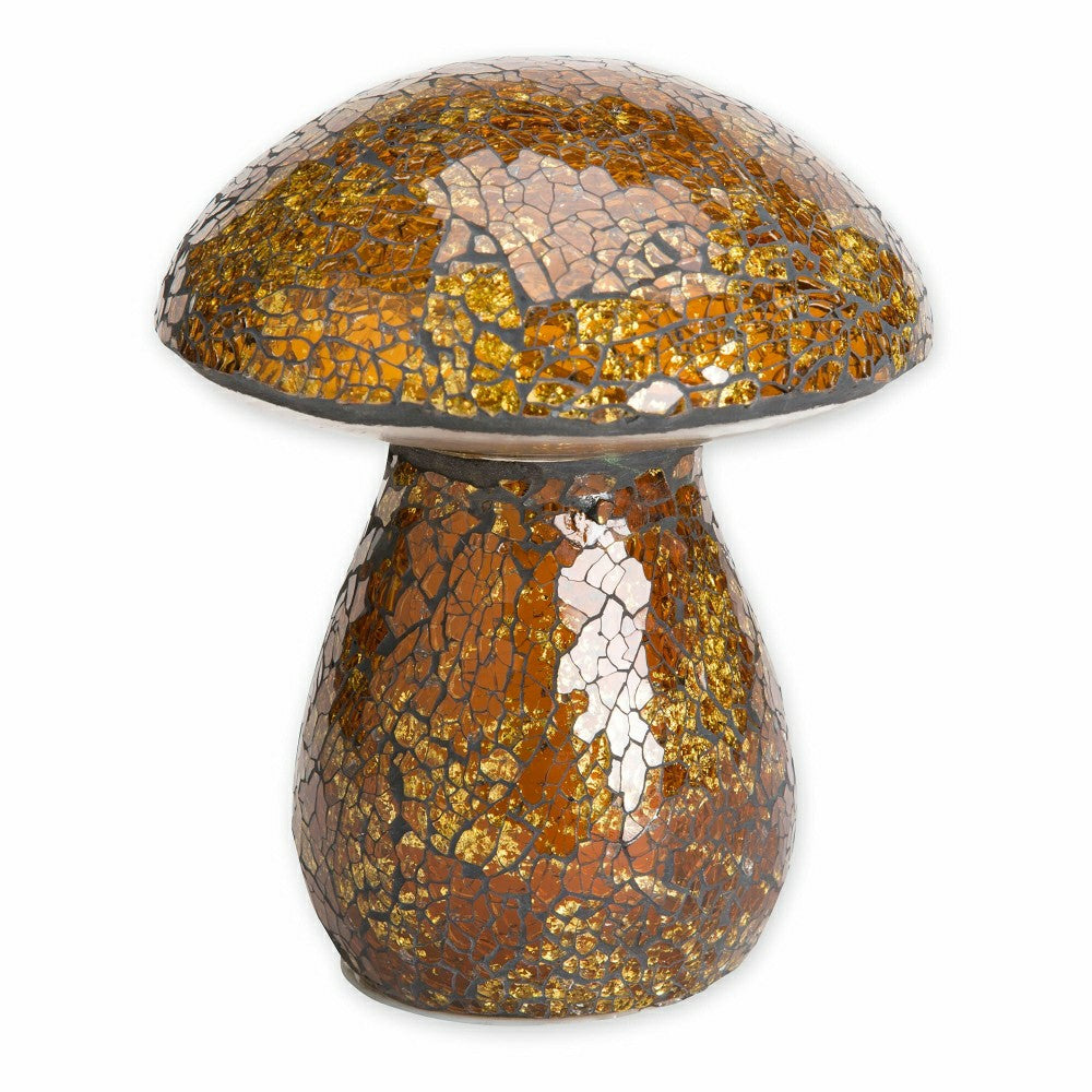 Plow & Hearth Glass Mosaic Mushroom Lawn Ornament