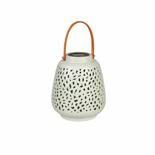 Plow & Hearth VivaStyle Outdoor Lamp & Lighting, Ceramic Speckled Cut Out Solar Lant