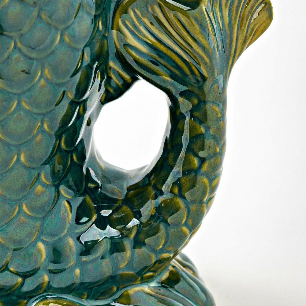 Plow & Hearth Ceramic Tabletop Fish Fountain
