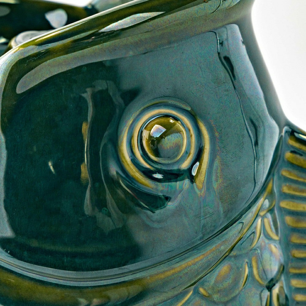 Plow & Hearth Ceramic Tabletop Fish Fountain