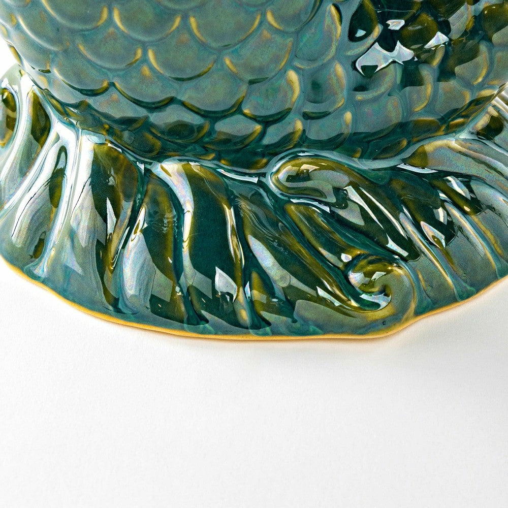 Plow & Hearth Ceramic Tabletop Fish Fountain