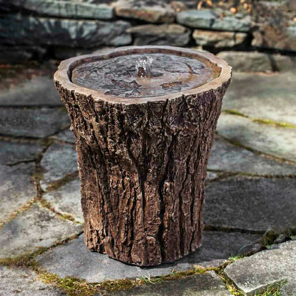 Plow & Hearth Tree Stump Garden Fountain