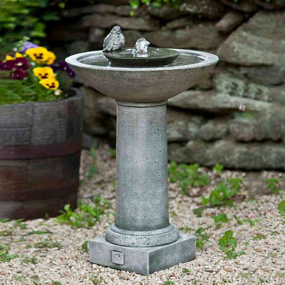 Plow & Hearth Perching Bird Garden Fountain