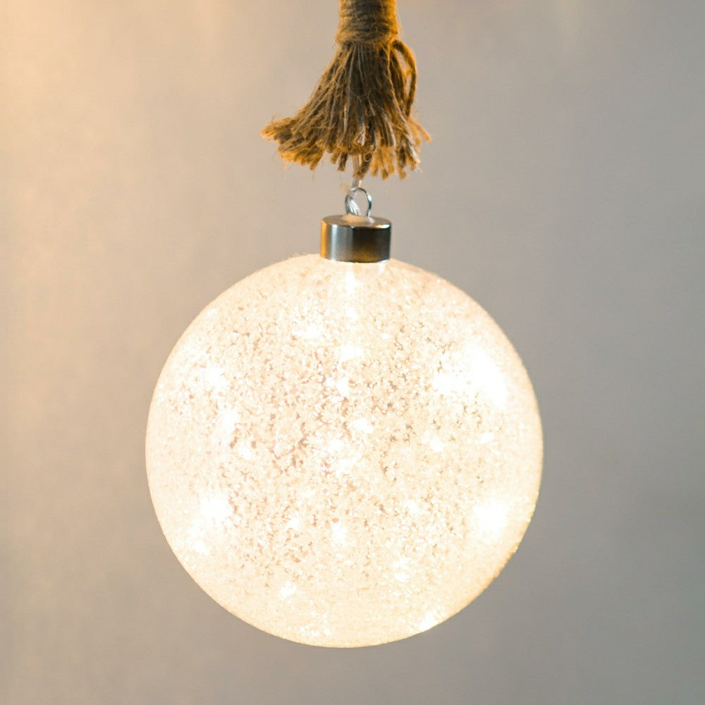 Plow & Hearth Jute Rope Light Sphere, Large