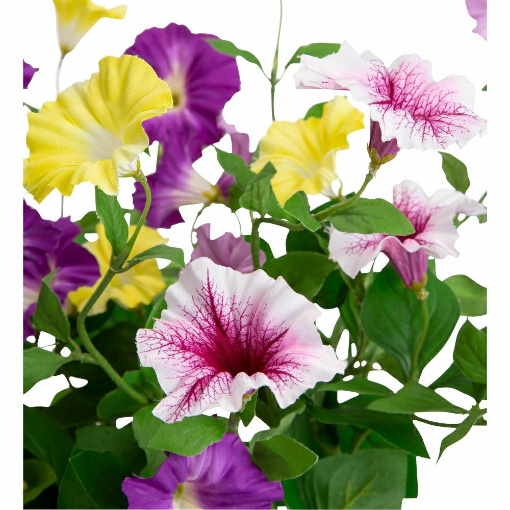 Plow & Hearth Faux Petunias Window Box Filler
