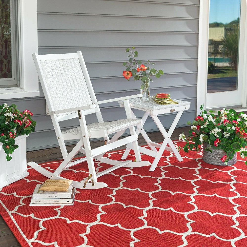 Plow & Hearth Faux Red and White Geranium Urn/Planter Filler