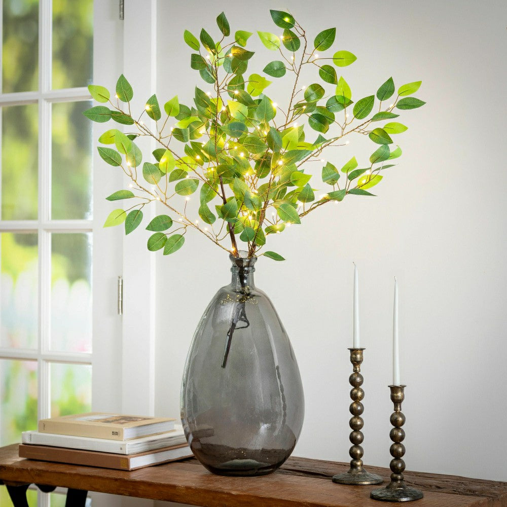 Plow & Hearth Indoor/Outdoor Micro LED Lighted Ficus Branches