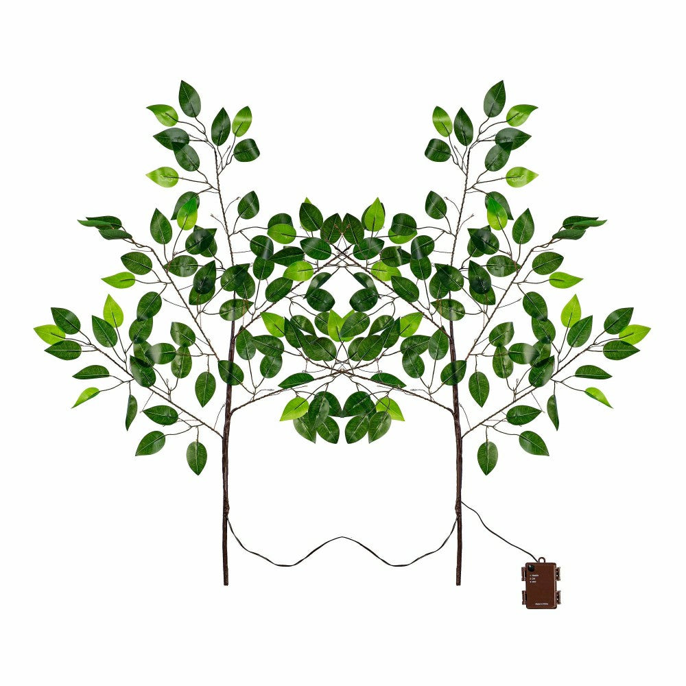 Plow & Hearth Indoor/Outdoor Micro LED Lighted Ficus Branches