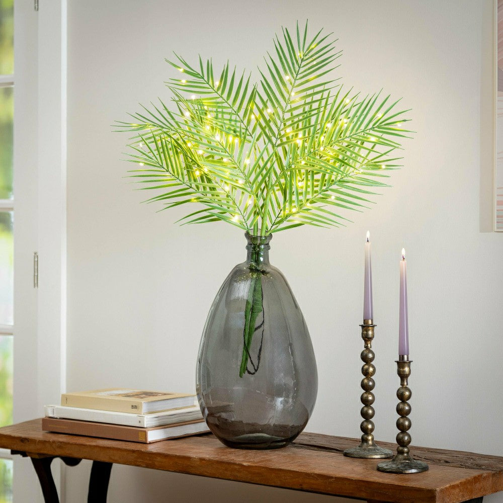 Plow & Hearth Indoor/Outdoor Micro LED Lighted Palm Branches