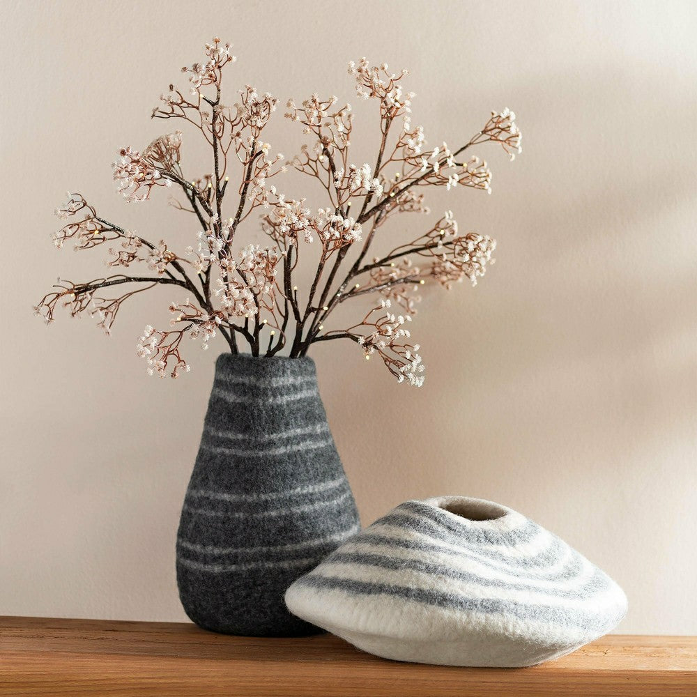Plow & Hearth Indoor/Outdoor Lighted Baby's Breath Branches, Set of 2
