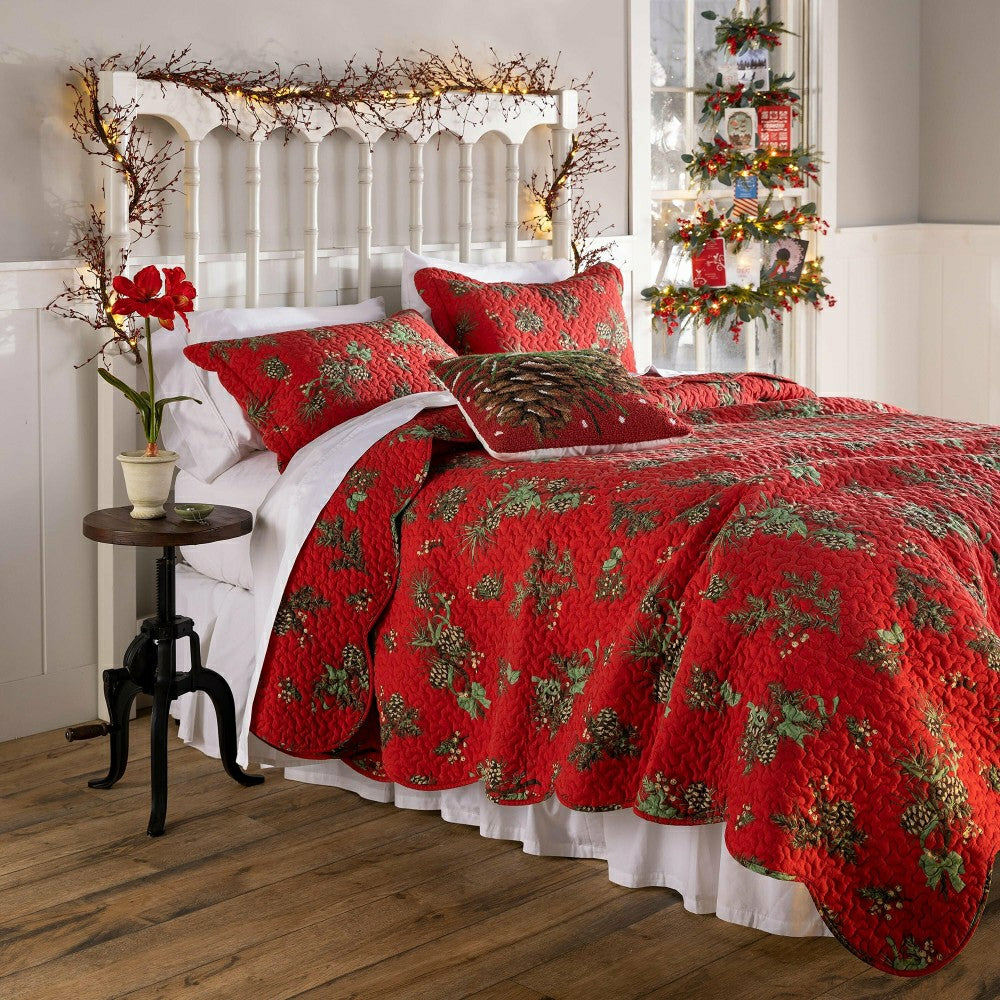 Plow & Hearth Lighted Hanging Wall Christmas Tree