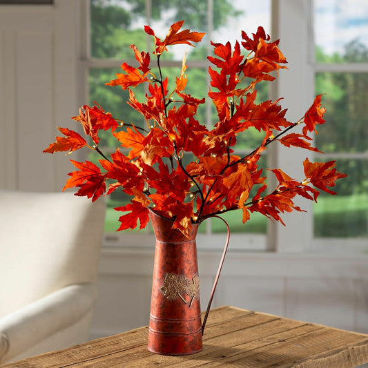 Plow & Hearth Indoor/Outdoor Lighted Maple Tree Branches, Set of 2