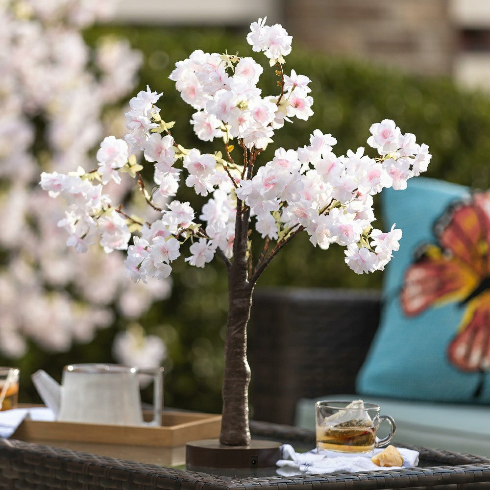 Plow & Hearth Lighted Tabletop Weeping Cherry Tree
