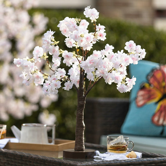 Plow & Hearth Lighted Tabletop Weeping Cherry Tree