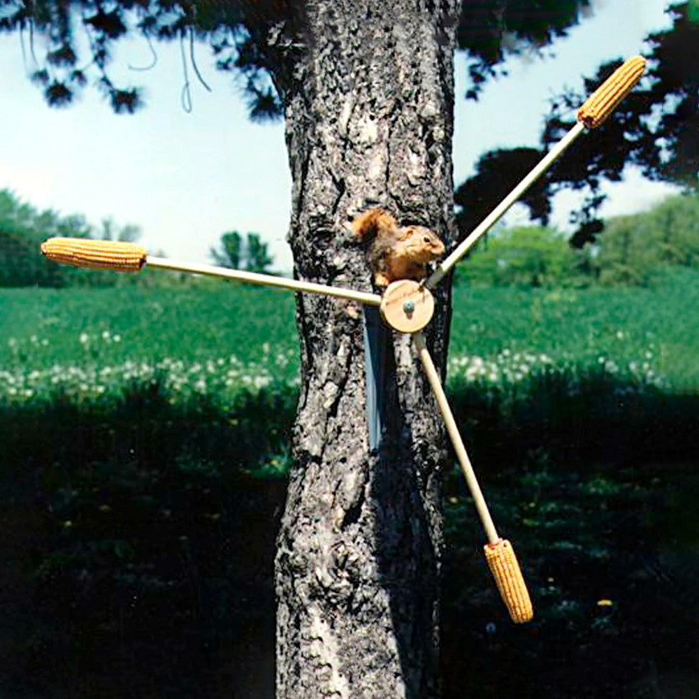Plow & Hearth Squirrel-A-Whirl Spinning Squirrel Feeder