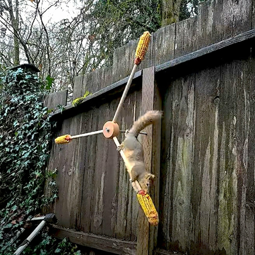 Plow & Hearth Squirrel-A-Whirl Spinning Squirrel Feeder