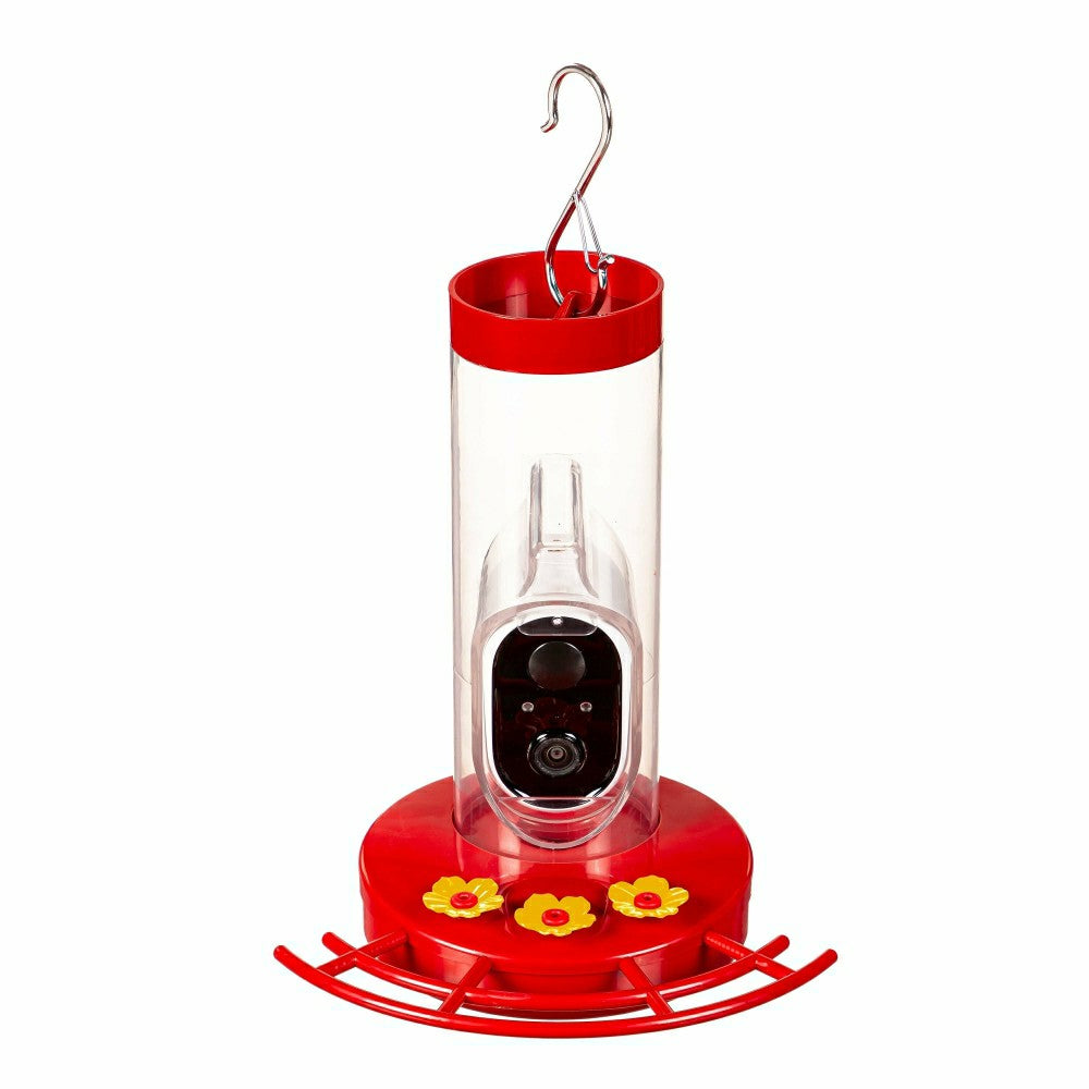 Plow & Hearth LED Smart Hummingbird Feeder with Camera