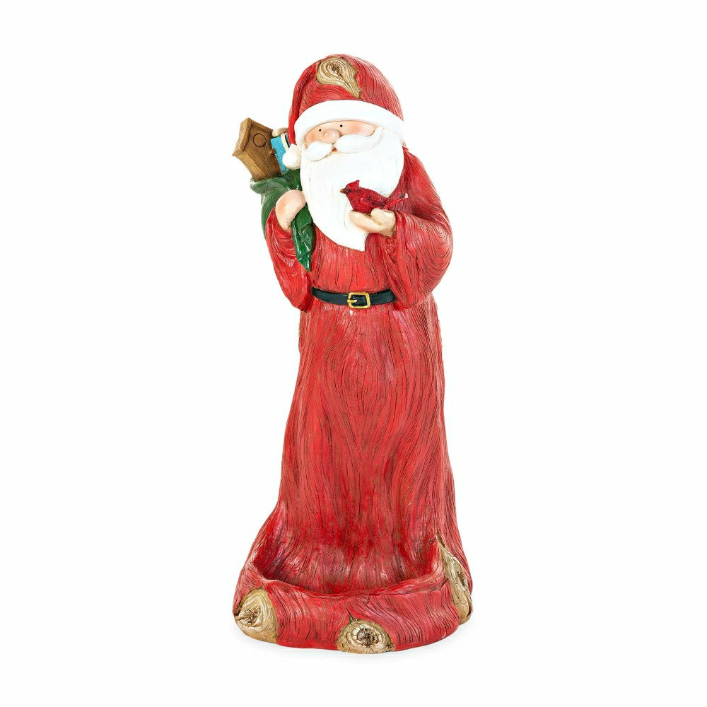 Plow & Hearth All-Weather Santa Bird Feeder Statue