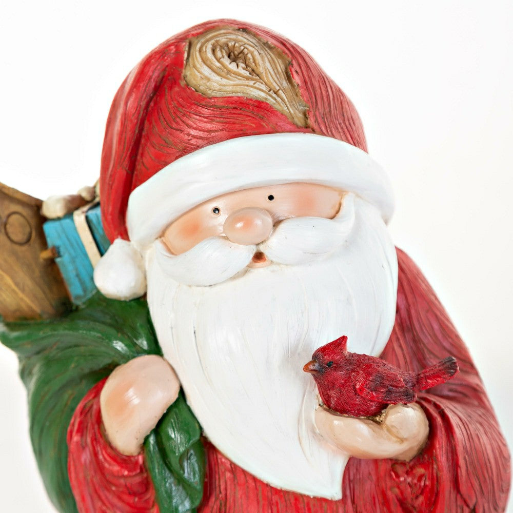 Plow & Hearth All-Weather Santa Bird Feeder Statue