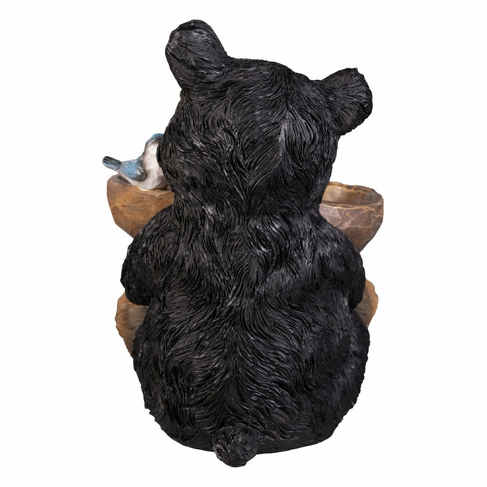 Plow & Hearth Bear Resin Bird Feeder