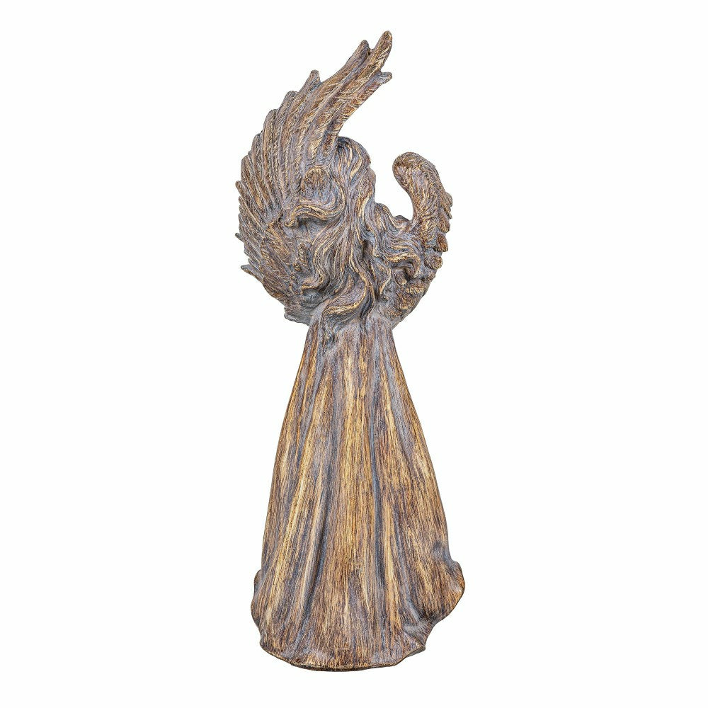 Plow & Hearth Nativity Bird Feeder, Resin Bird Feeder, Angel, 17"H