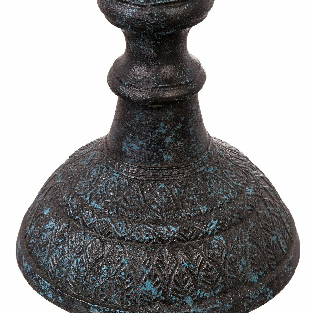 Plow & Hearth Sculpted Songbirds Metal Pedestal Birdbath