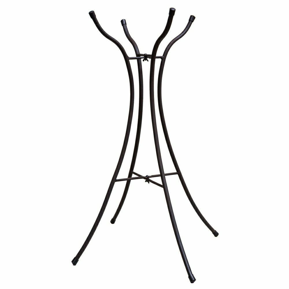 Plow & Hearth Hourglass Shape Metal Bird Bath Stand