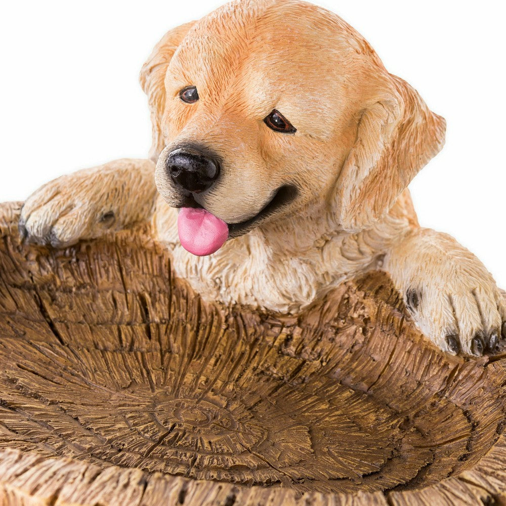 Plow & Hearth Playful Puppies Birdbath