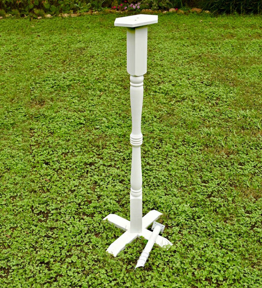 Plow & Hearth Turned Wood Pedestal Pole