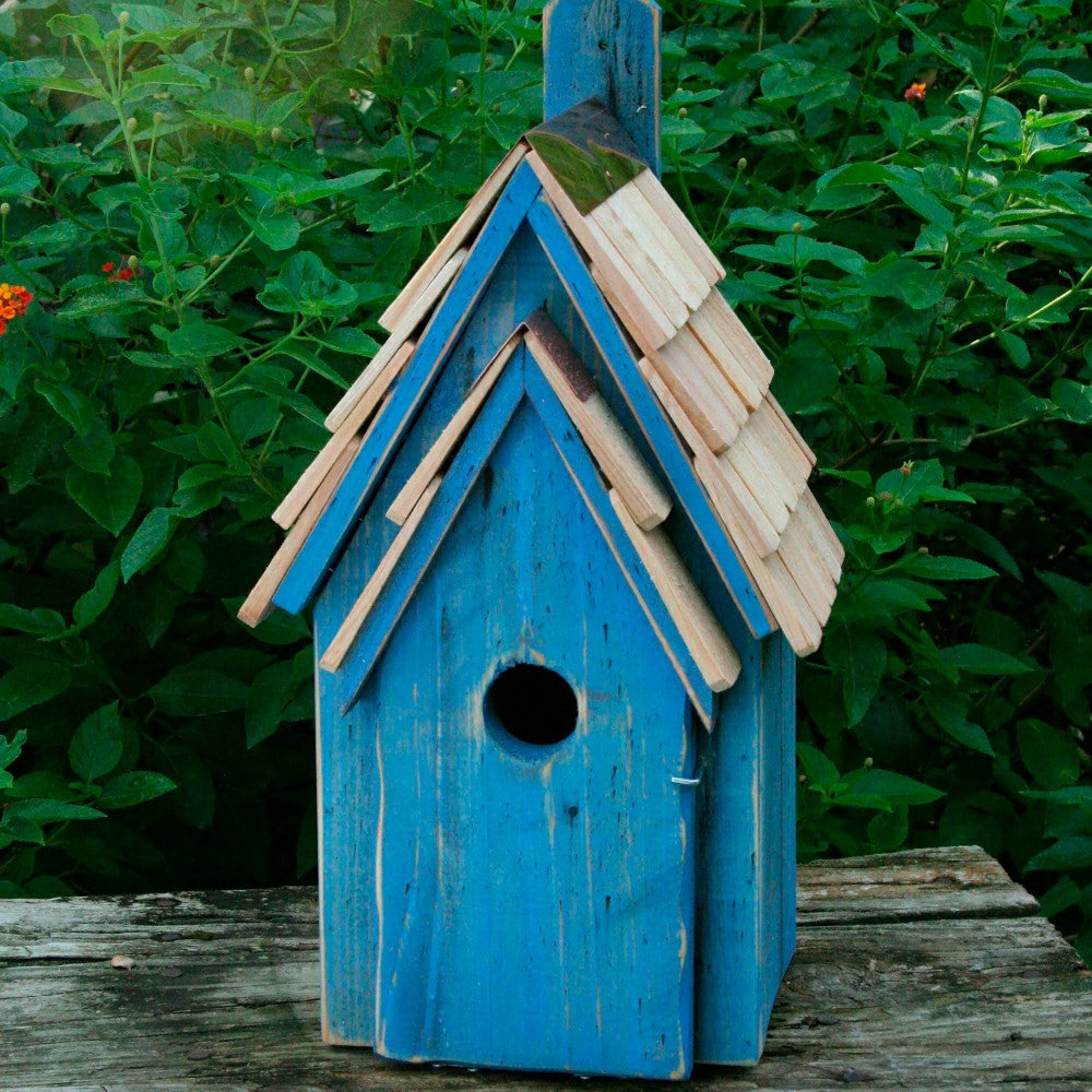 Plow & Hearth Bluebird Manor Cypress Birdhouse