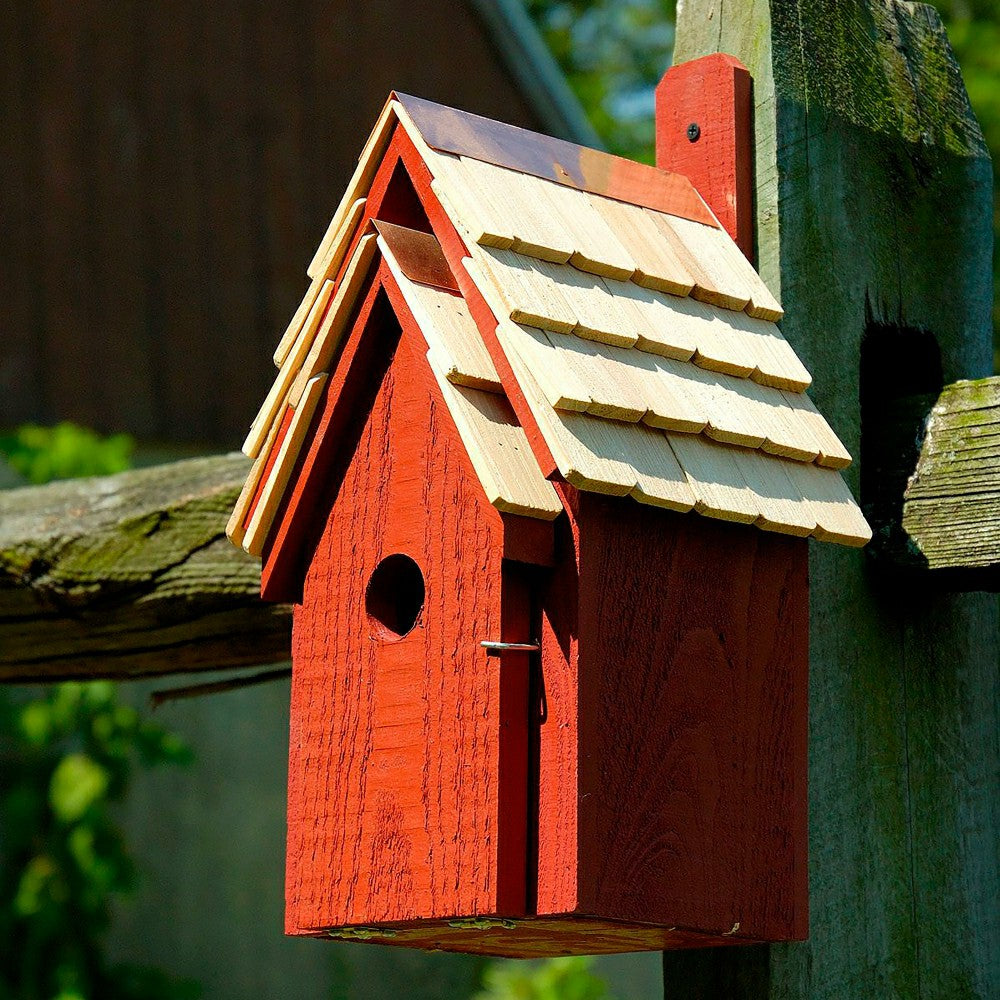Plow & Hearth Bluebird Manor Cypress Birdhouse