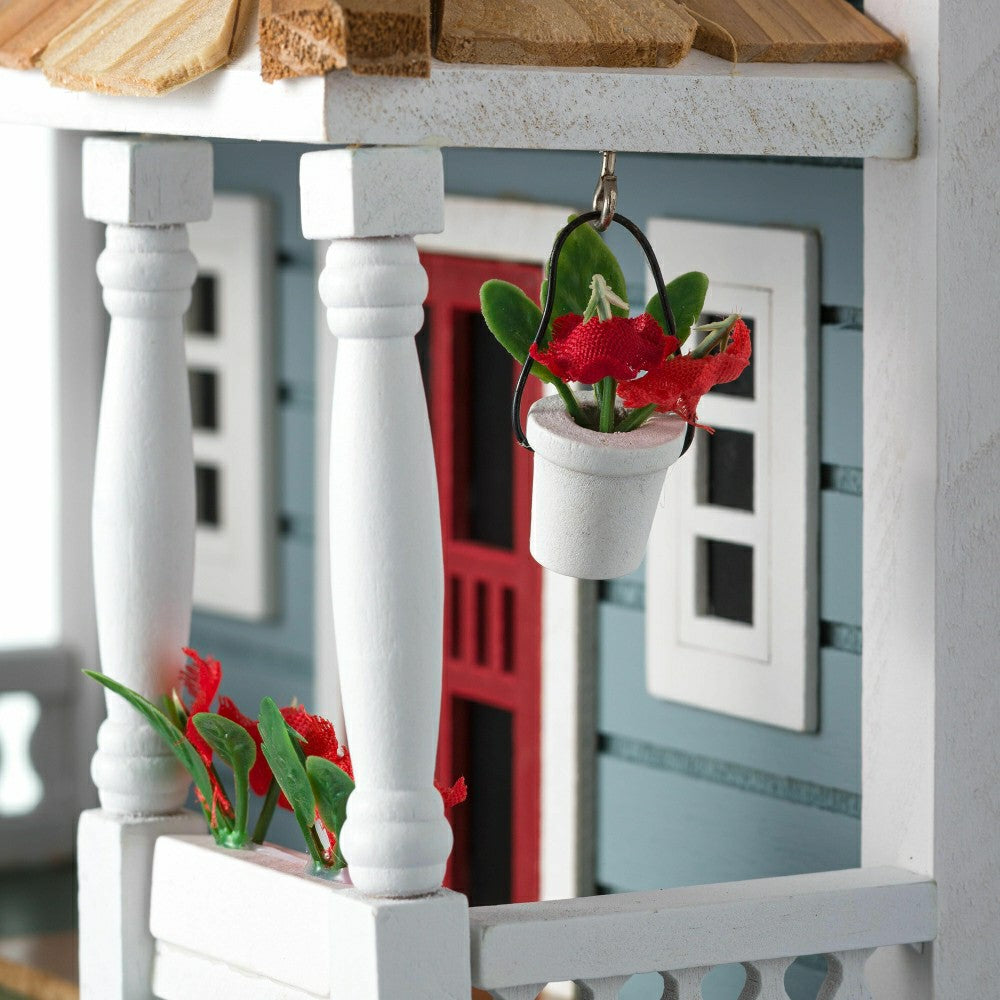 Plow & Hearth Blue Cottage Welcome Home Birdhouse