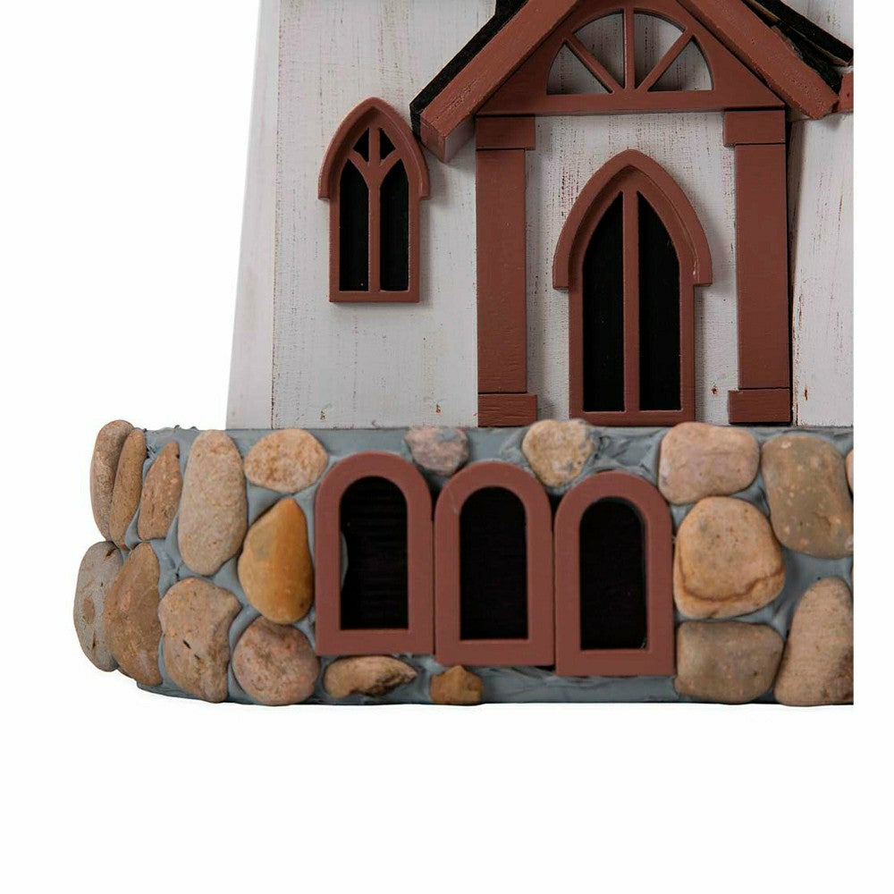 Plow & Hearth Three Tower Castle Birdhouse with Dragon Weathervane