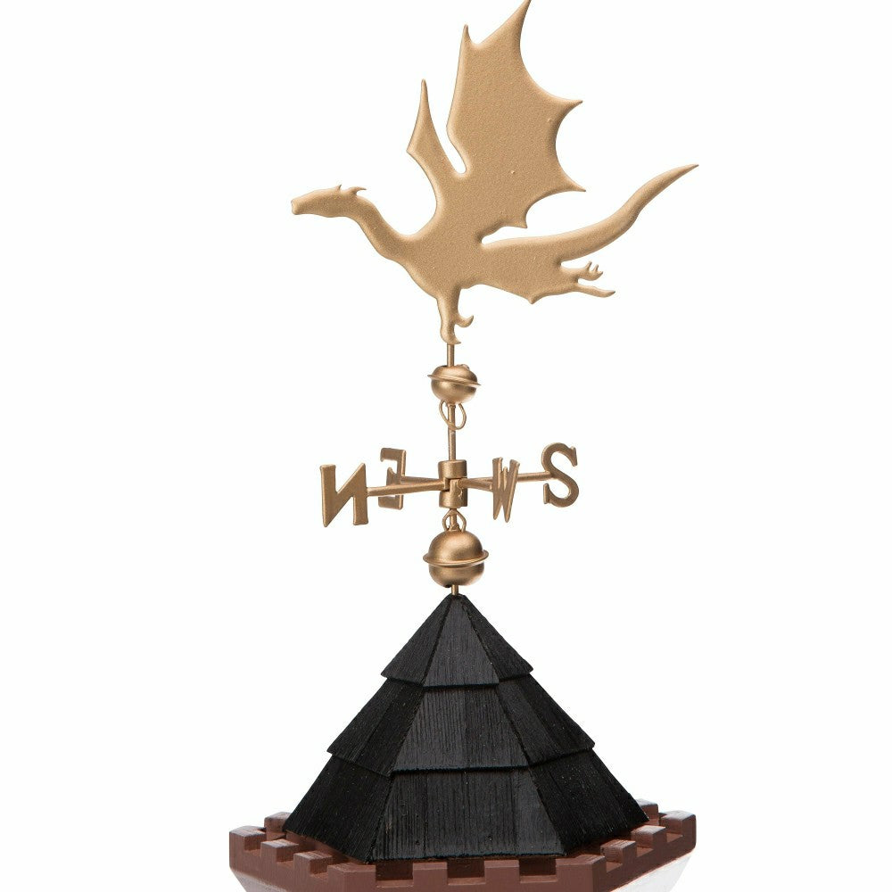 Plow & Hearth Three Tower Castle Birdhouse with Dragon Weathervane