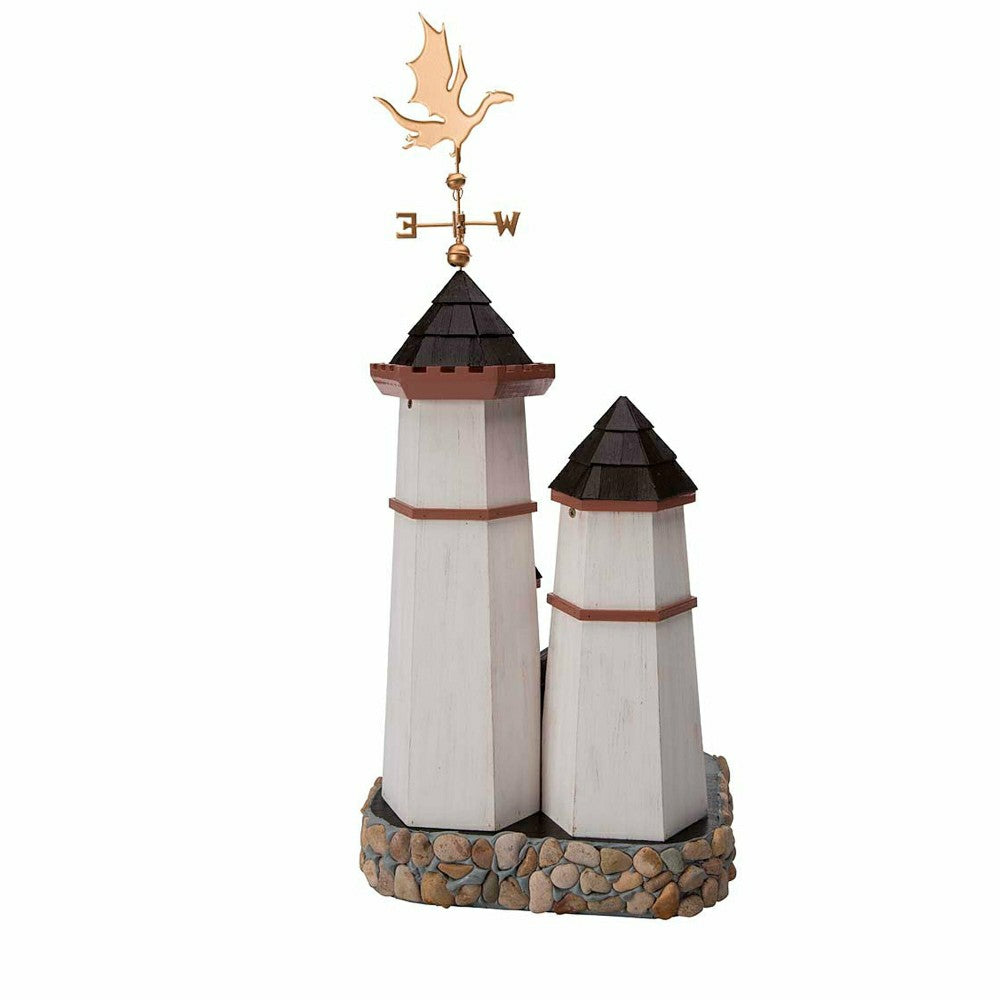 Plow & Hearth Three Tower Castle Birdhouse with Dragon Weathervane