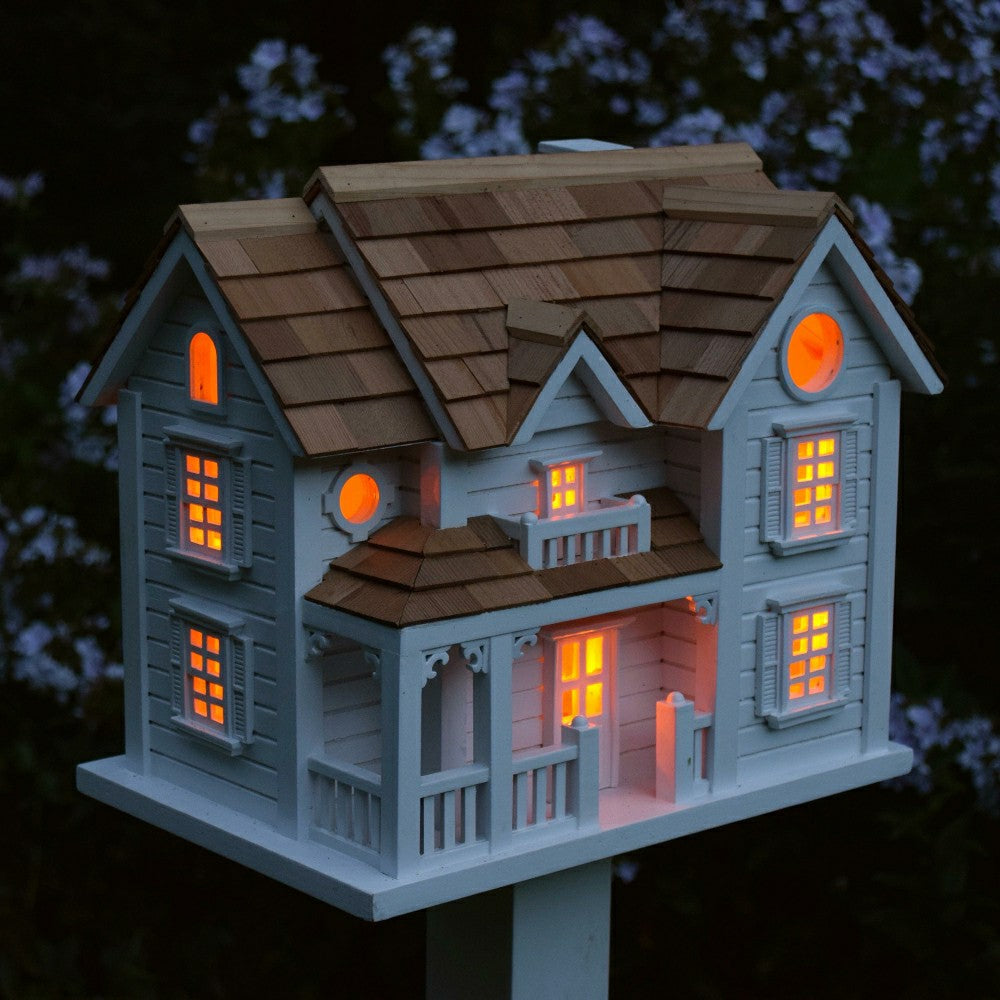 Plow & Hearth Kingsgate Cottage Lighted Birdhouse