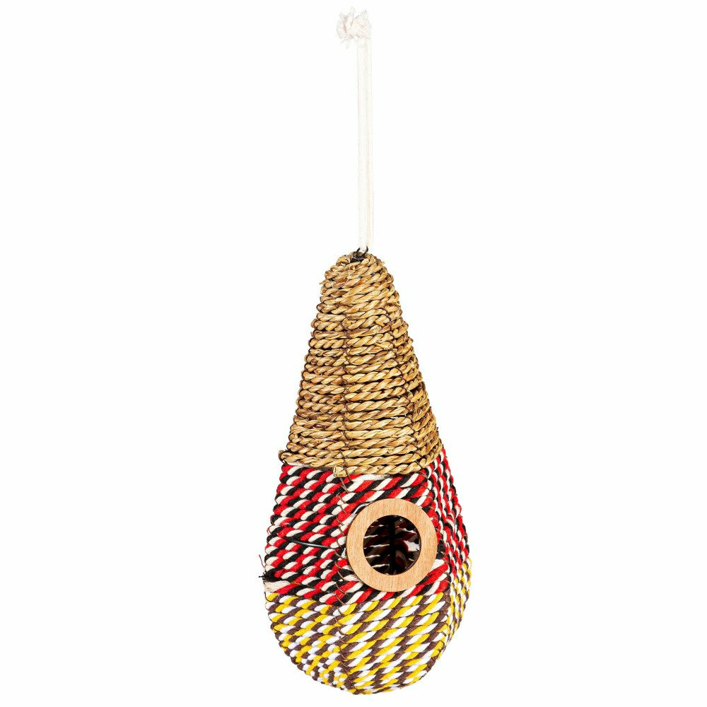 Plow & Hearth Natural Woven Seagrass Birdhouses, Set of 3